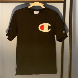 Men’s Black Champion Big C Logo T-Shirt